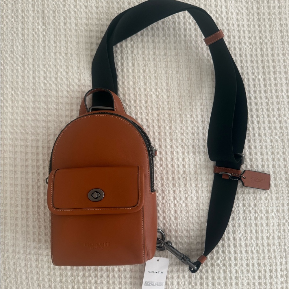 Coach Tan Leather Belt Bag